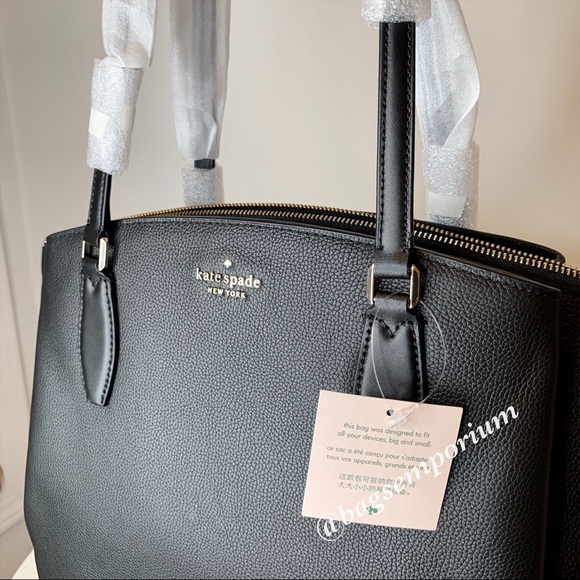 Kate Spade Large Leather Black Monet Tote Bag - Picture 15 of 15